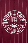 UNFAIR ATHLETICS DMWP BP T-Shirt "Pinstripes" | Bugundy