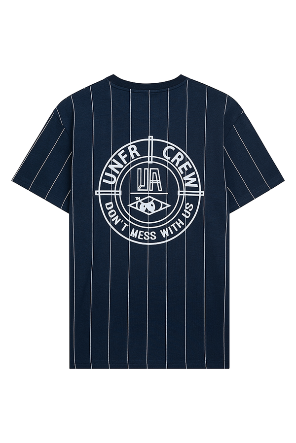 UNFAIR ATHLETICS DMWP BP T-Shirt "Pinstripes" | Navy