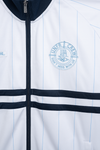 UNFAIR ATHLETICS DMWU Tracktop "Pinstripes" | White/Navy