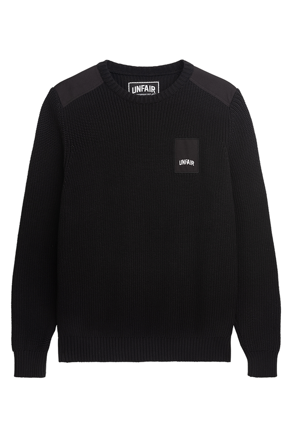 UNFAIR ATHLETICS Unfair Patch Knitwear | Black