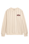 ❌ SALE ❌ UNFAIR ATHLETICS Classic Label Pinstripes Crewneck | Cream