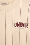❌ SALE ❌ UNFAIR ATHLETICS Classic Label Pinstripes Crewneck | Cream
