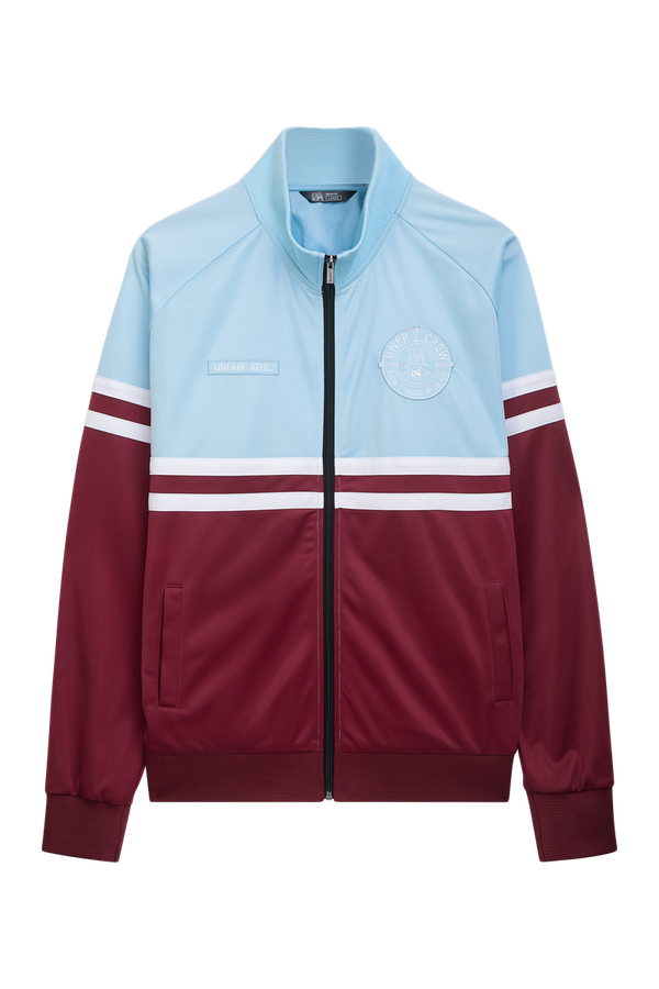 ❌ SALE ❌ UNFAIR ATHLETICS DMWU Tracktop | Burgundy / Sky Blue