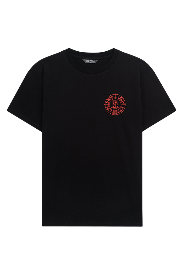 UNFAIR ATHLETICS DMWU BP T-Shirt | Black / Red