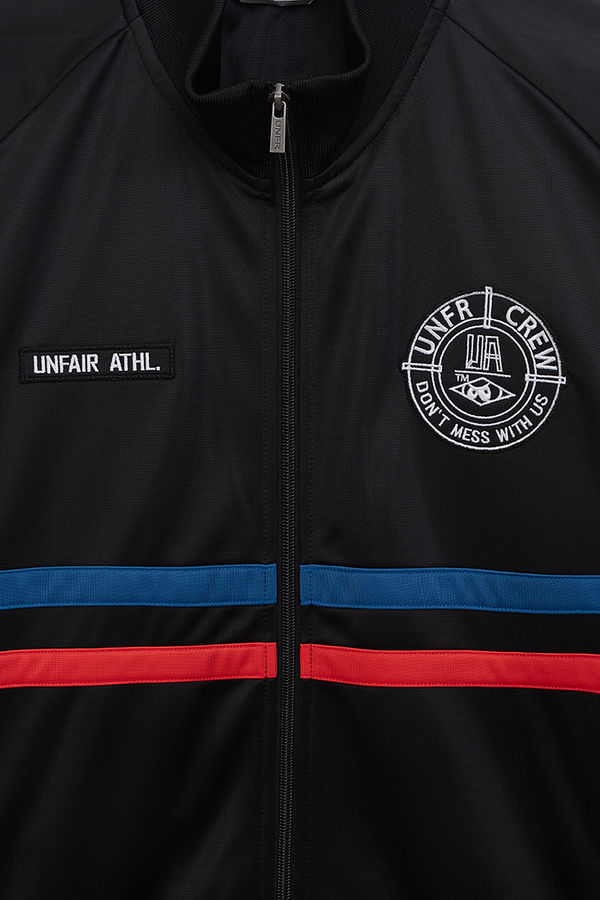 UNFAIR ATHLETICS DMWU Tracktop | Black Tricolore