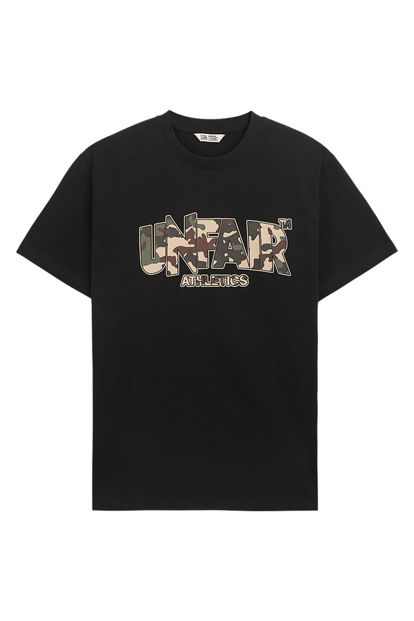 UNFAIR ATHLETICS Classic Label Disruptive Camo T-Shirt | Black