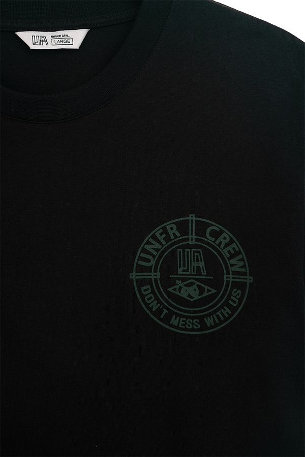 UNFAIR ATHLETICS DMWU BP T-Shirt | Black / Shamrock Green