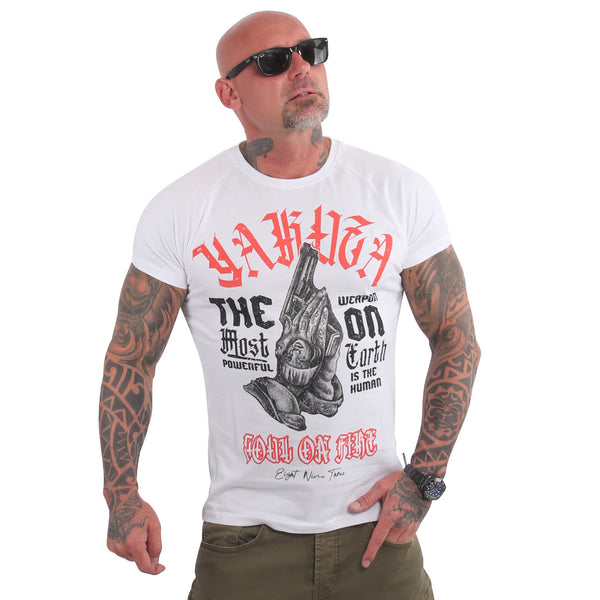 ❌ SALE ❌ YAKUZA T-Shirt "Soul On Fire V02" | Weiß