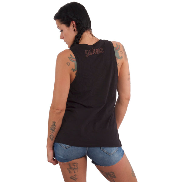 ❌ SALE ❌ YAKUZA Ladies Tank Top Shirt "Pleasant" | Schwarz