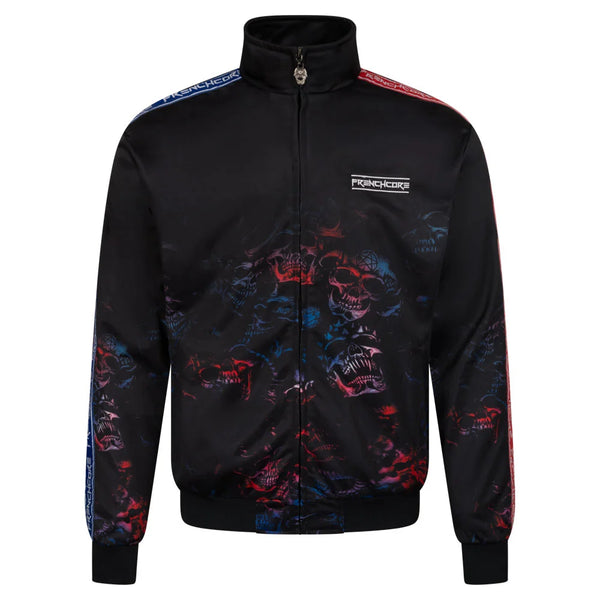 ❌ SALE ❌ FRENCHCORE Trainingsjacke "Faded Skulls" | Schwarz