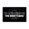 HOOLIGAN Fahne "We Don't Care" | Black