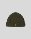 LYLE & SCOTT Ribbed Beanie | True Olive