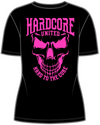 HARDCORE UNITED Ladies T-Shirt "Girly Skull" | Black