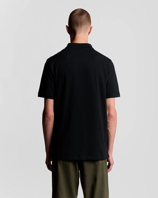 LYLE & SCOTT Herren Plain Poloshirt | Jet Black