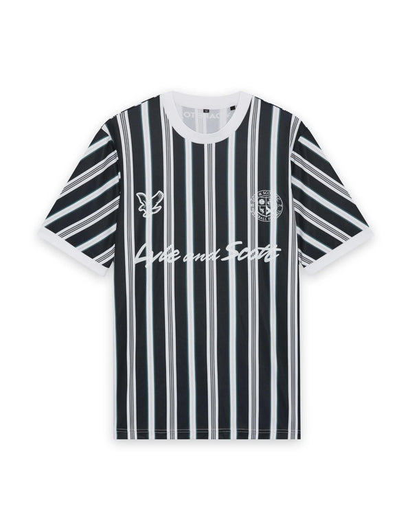 LYLE & SCOTT Prep Stripe Football Shirt | Dark Navy