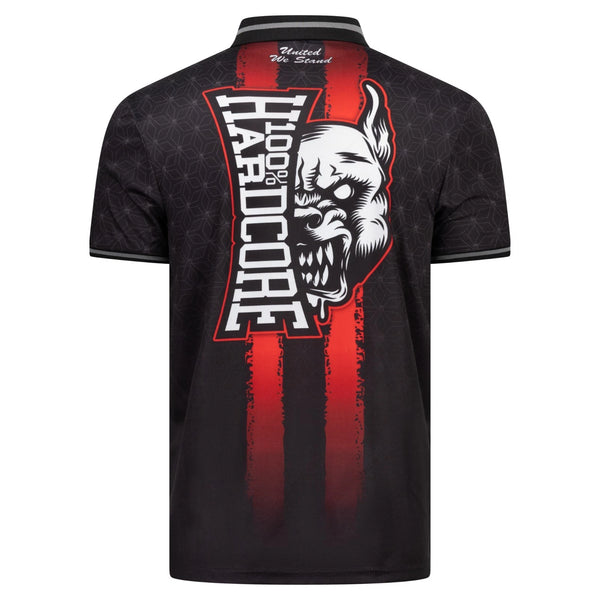 100% HARDCORE Herren Soccershirt "Red Mark" | Black