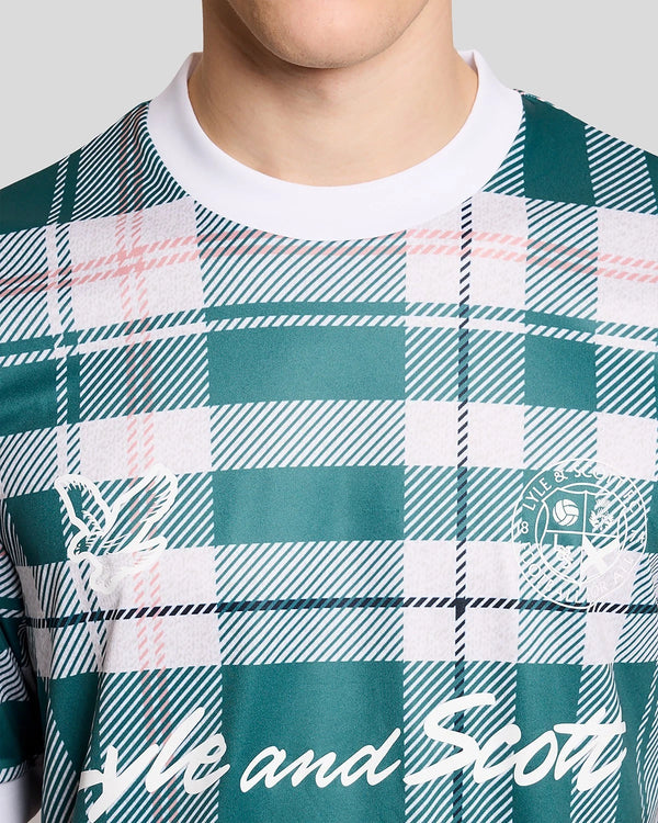 LYLE & SCOTT Tartan Football Shirt | Everglade