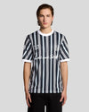 LYLE & SCOTT Prep Stripe Football Shirt | Dark Navy
