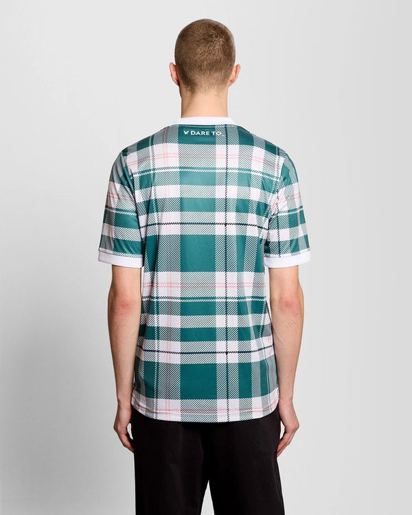 LYLE & SCOTT Tartan Football Shirt | Everglade