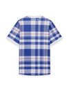 LYLE & SCOTT Tartan Football Shirt | Now Blue