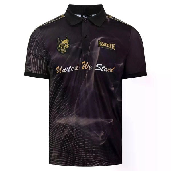 100% HARDCORE Herren Soccer Shirt "Essential" | Black/Gold