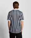 LYLE & SCOTT Prep Stripe Football Shirt | Dark Navy