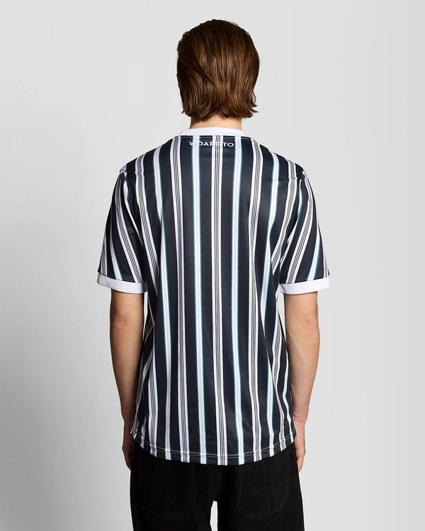 LYLE & SCOTT Prep Stripe Football Shirt | Dark Navy