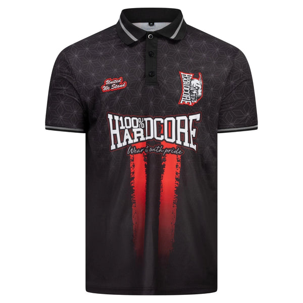 100% HARDCORE Herren Soccershirt "Red Mark" | Black