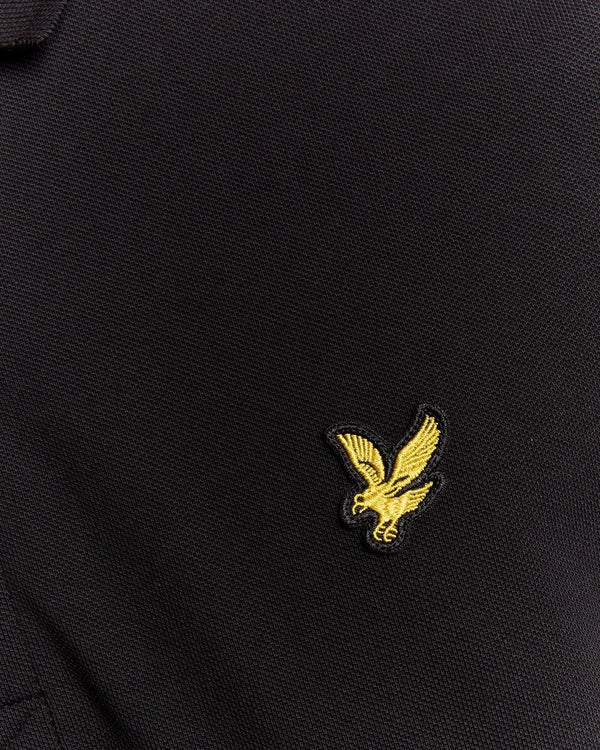 LYLE & SCOTT Herren Plain Poloshirt | Jet Black