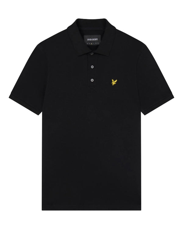 LYLE & SCOTT Herren Plain Poloshirt | Jet Black