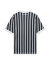 LYLE & SCOTT Prep Stripe Football Shirt | Dark Navy