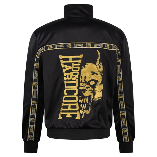 100% HARDCORE Herren Trainingsjacke "Essential" | Black/Gold
