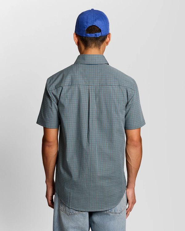 LYLE & SCOTT Fine Check Short Sleeve Shirt | Denim Jeans
