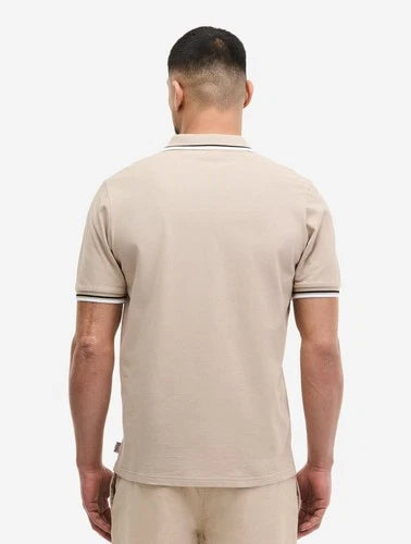 LONSDALE LONDON Herren Poloshirt "Lion" | Sand