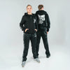 100% HARDCORE Herren Zip Hoodie "BR Silver" | Black