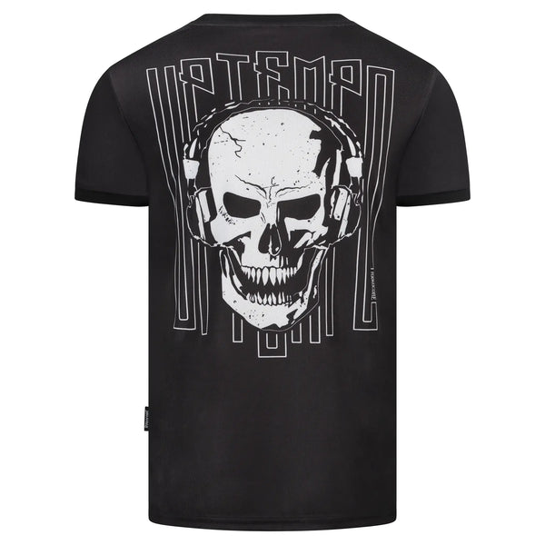 ❌ SALE ❌ UPTEMPO Soccer T-Shirt „Headphones“ | Schwarz