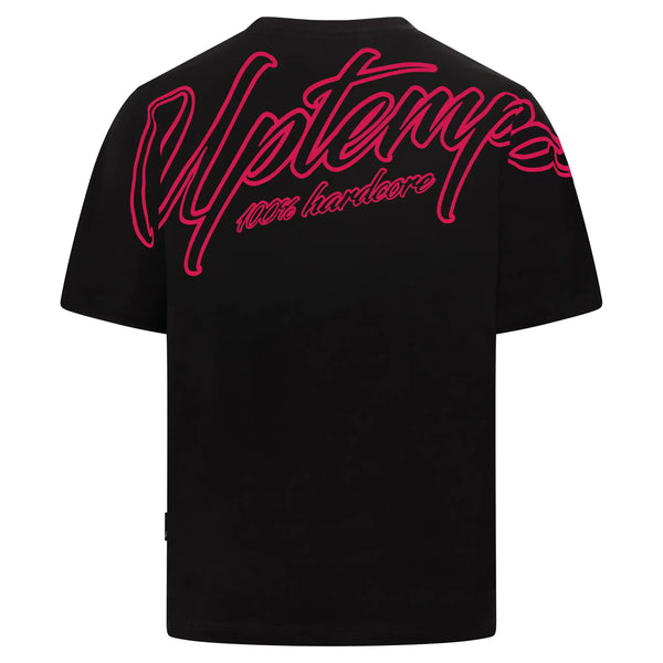 UPTEMPO Oversized Herren T-Shirt "Signature" | Black/Pink