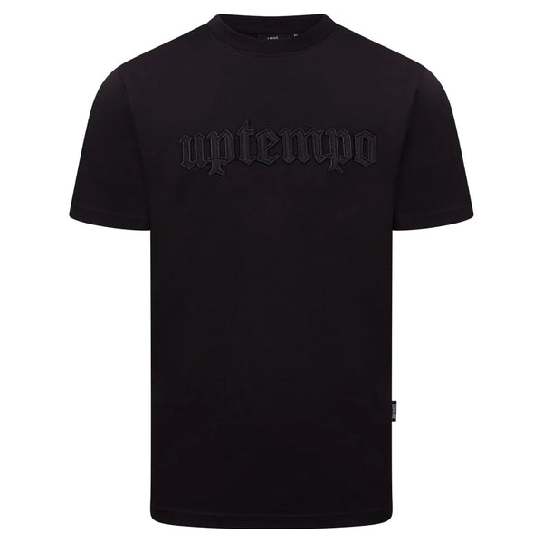 ❌ SALE ❌ UPTEMPO T-Shirt „Old English“ | Black / Black
